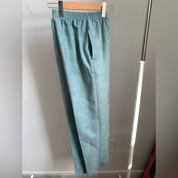 Blue Suede Dress Pants - Picture 2 of 3